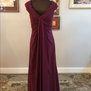 Boatneck evening gown